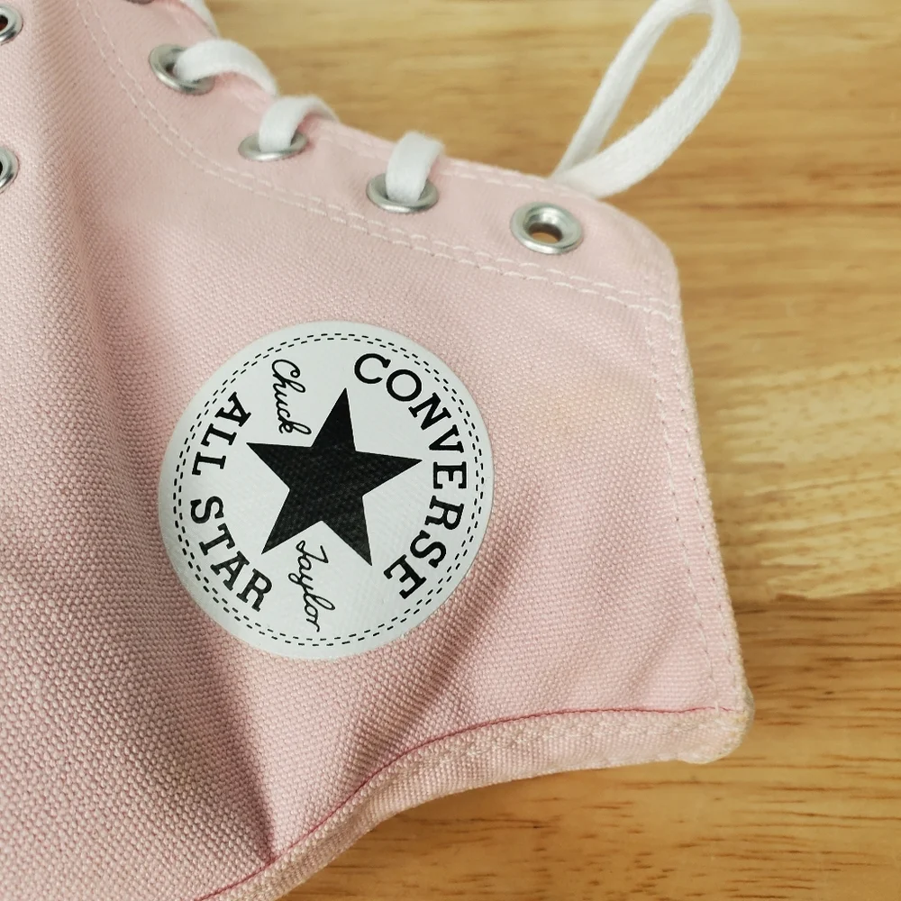 Converse Chuck Taylor All Star Lift Platform Sneakers Womens Size 9 Pink - Picture 12 of 13